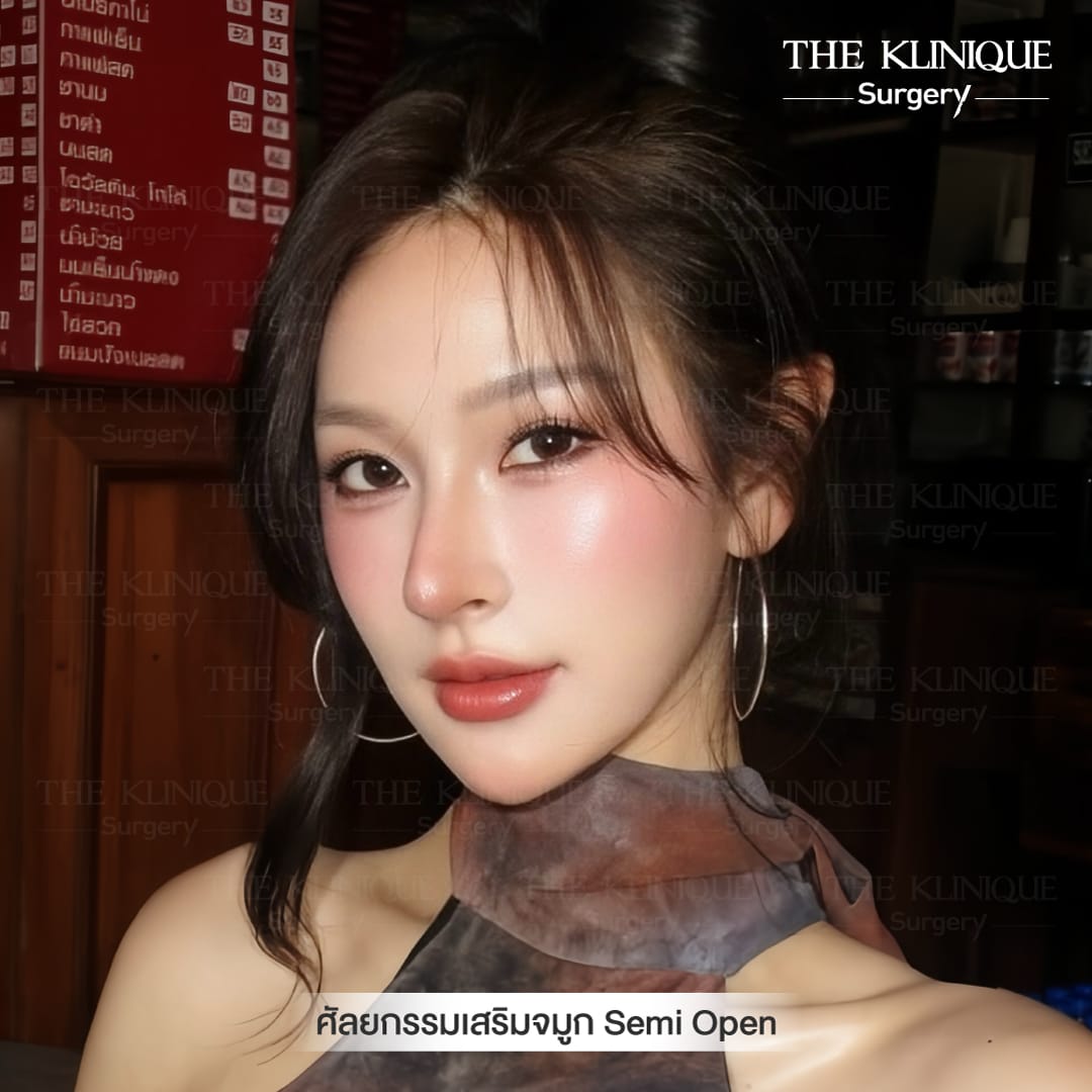 After เสริมจมูก semi